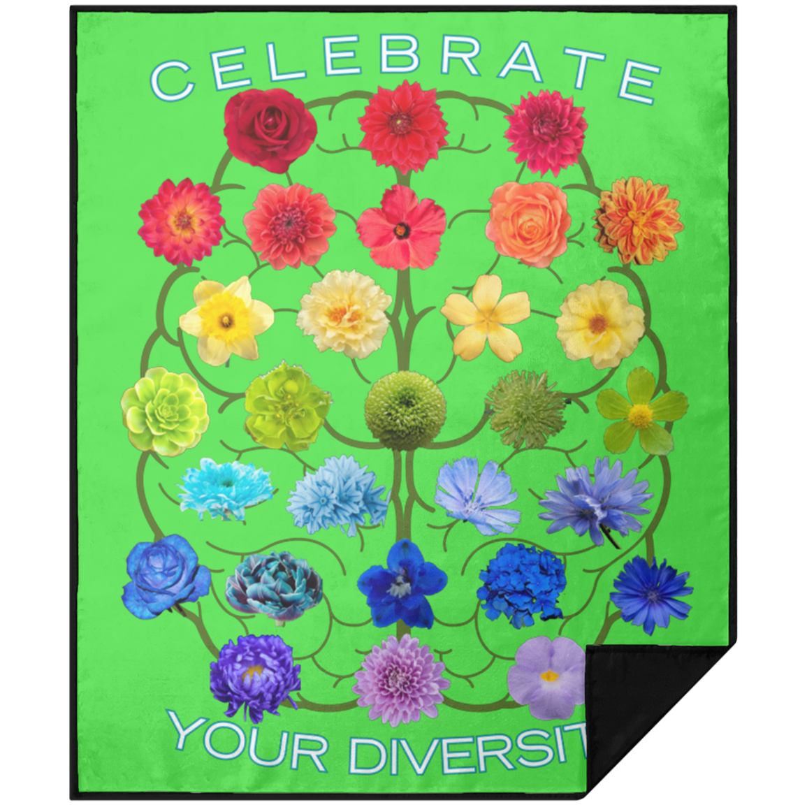CELEBRATE Your Diversity Picnic Blanket 50X60
