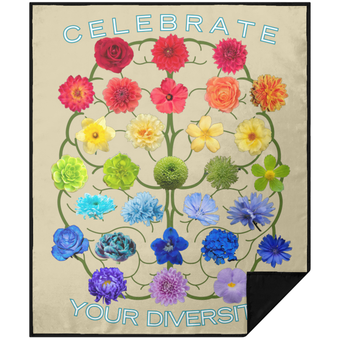 CELEBRATE Your Diversity Picnic Blanket 50X60