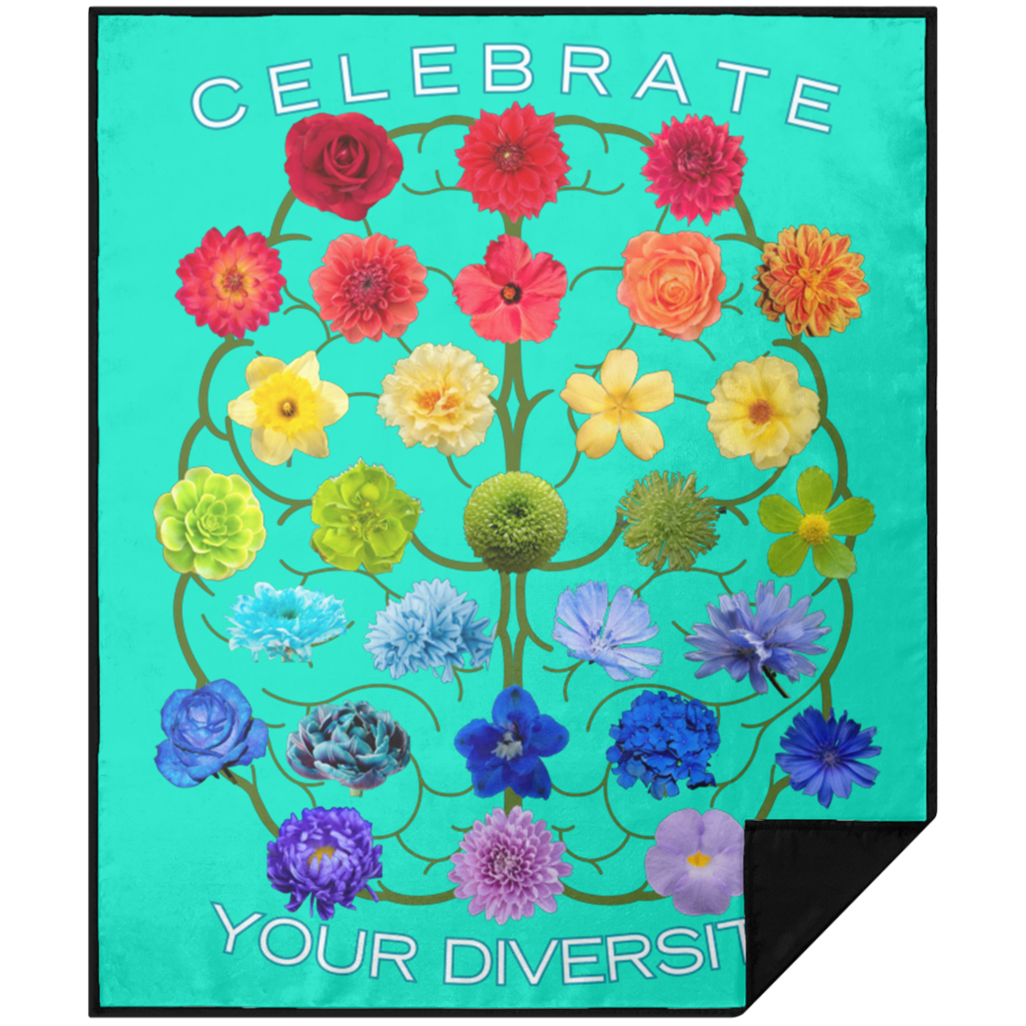 CELEBRATE Your Diversity Picnic Blanket 50X60