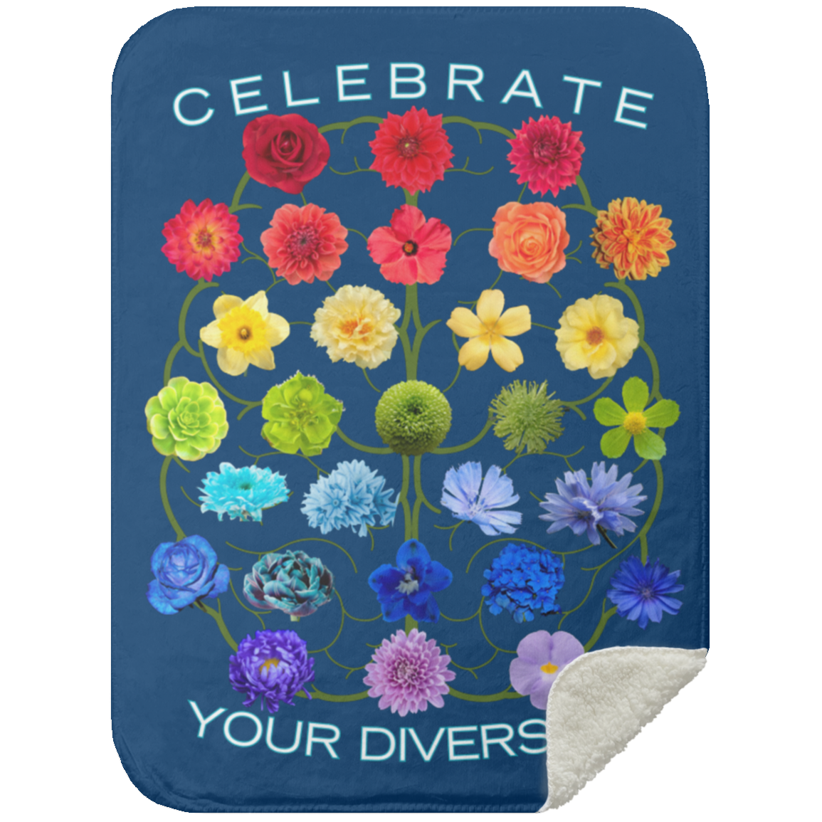 CELEBRATE Your Diversity Sherpa Blanket 30X40