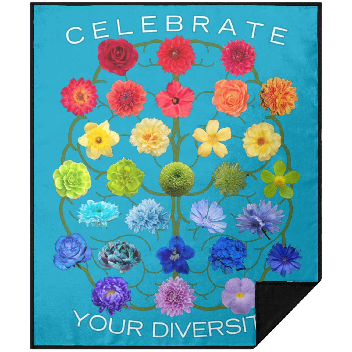 CELEBRATE Your Diversity Picnic Blanket 50X60