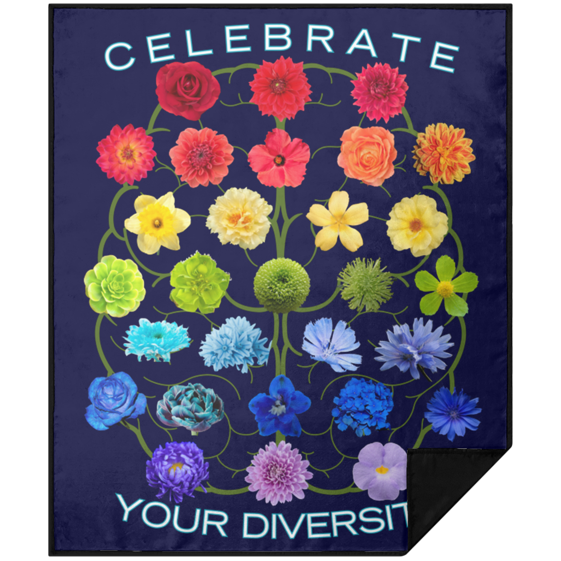 CELEBRATE Your Diversity Picnic Blanket 50X60