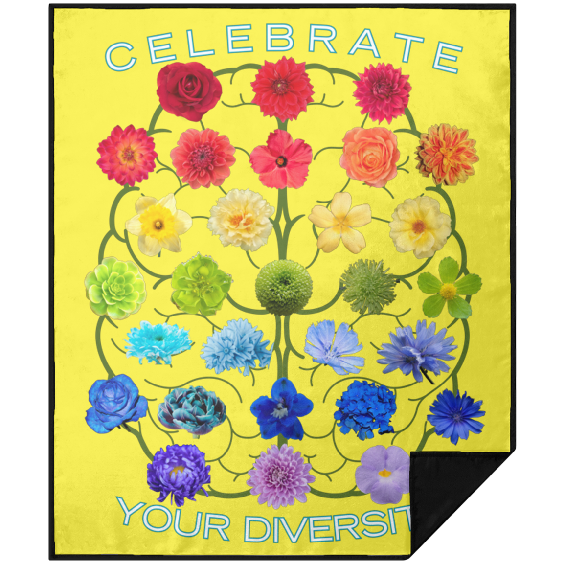 CELEBRATE Your Diversity Picnic Blanket 50X60