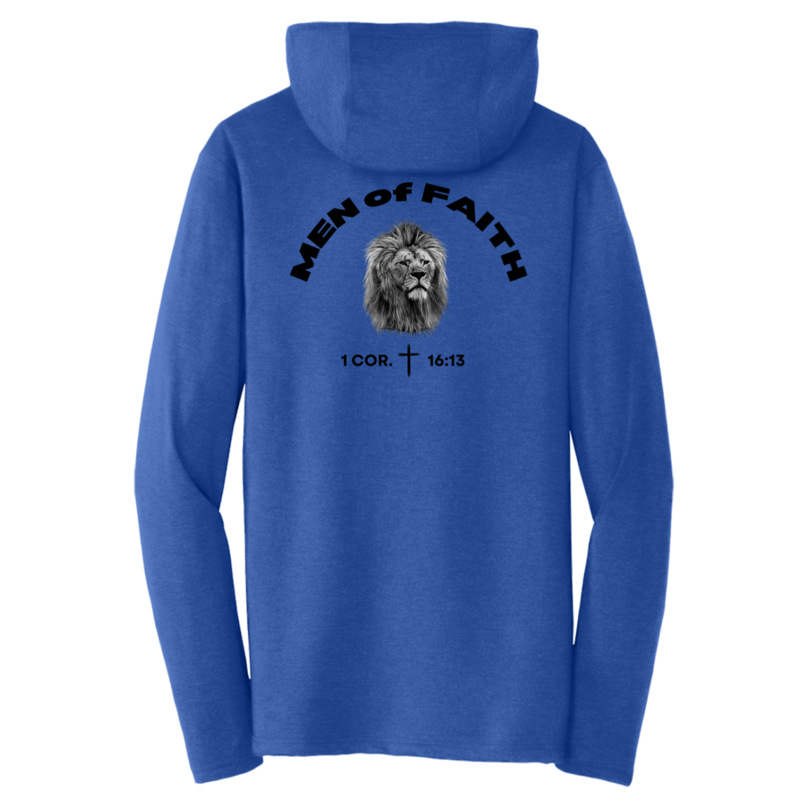 Men of Faith Triblend T-Shirt Hoodie