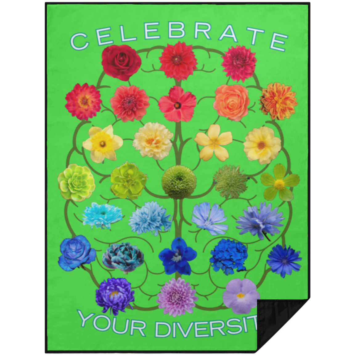 CELEBRATE Your Diversity Picnic Blanket 60X80