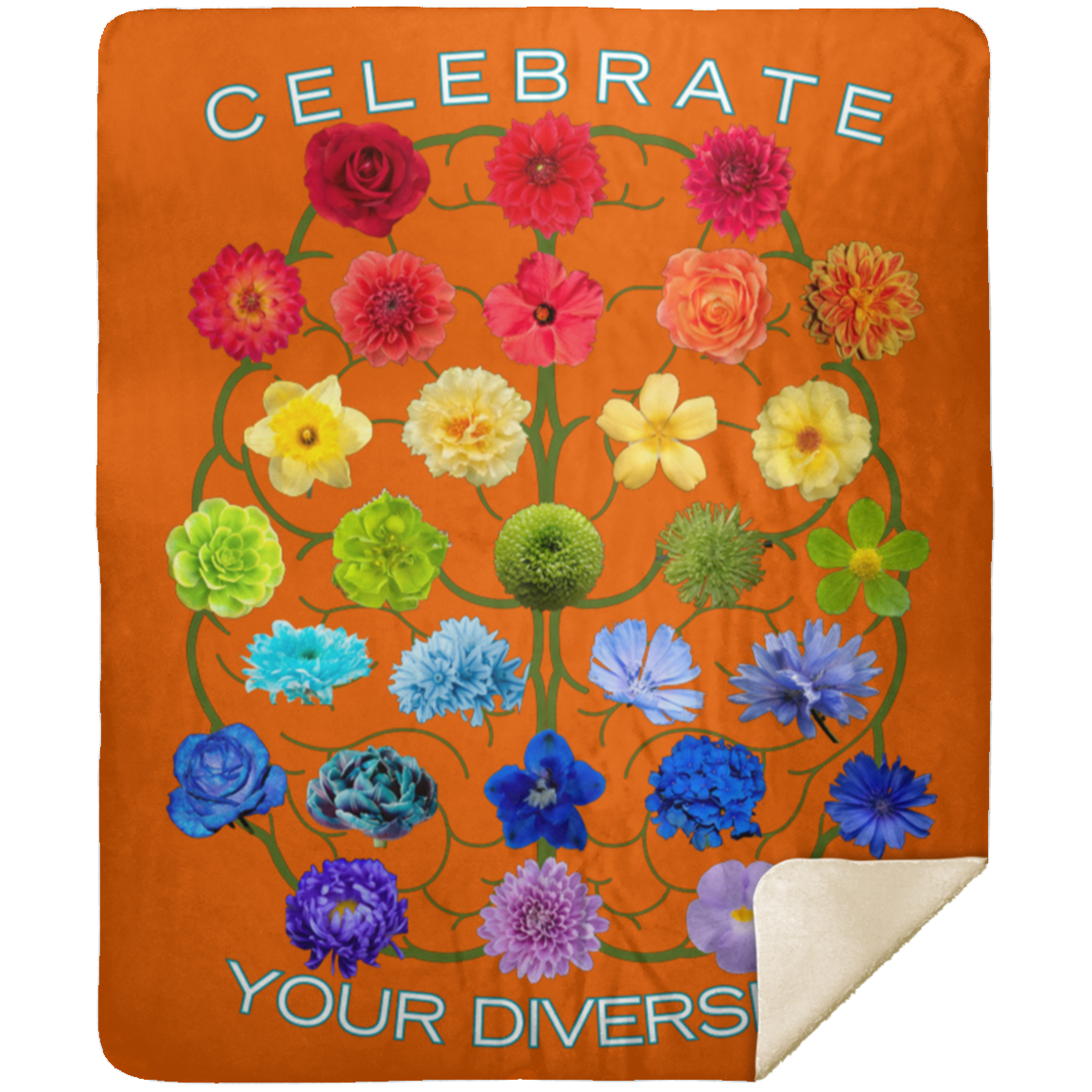 CELEBRATE Your Diversity Sherpa Blanket 50X60