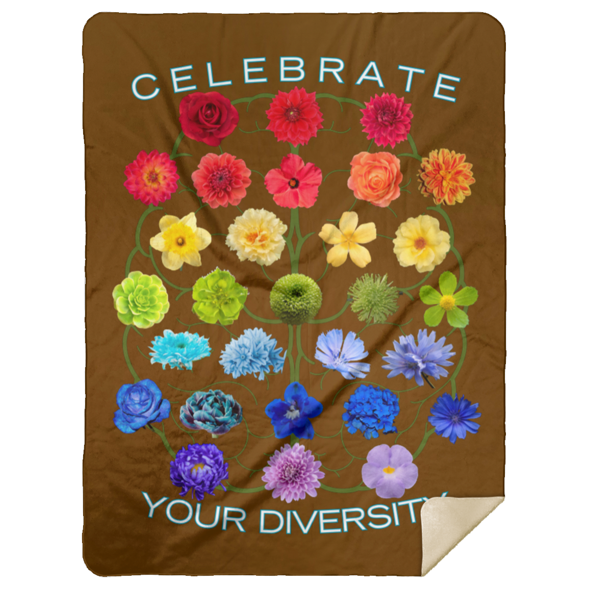 CELEBRATE Your Diversity Sherpa Blanket 60X80