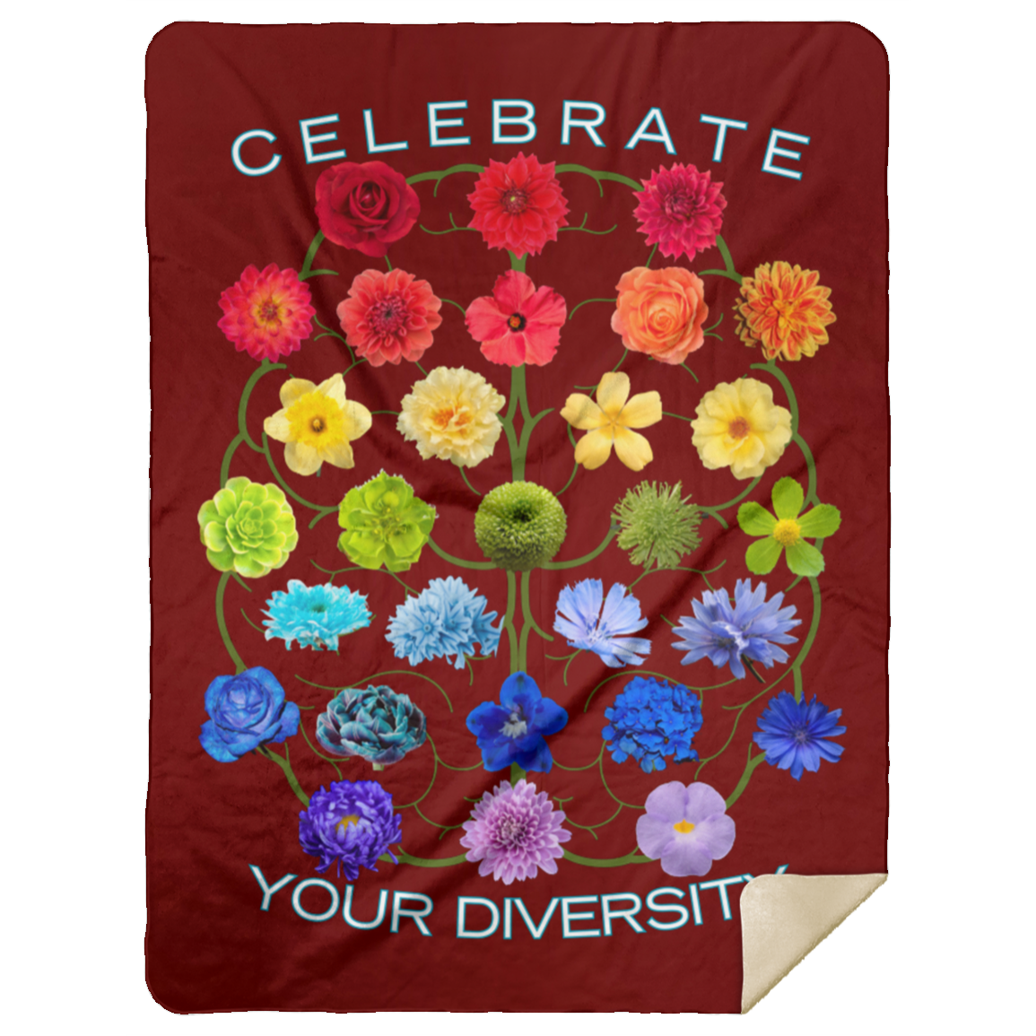 CELEBRATE Your Diversity Sherpa Blanket 60X80