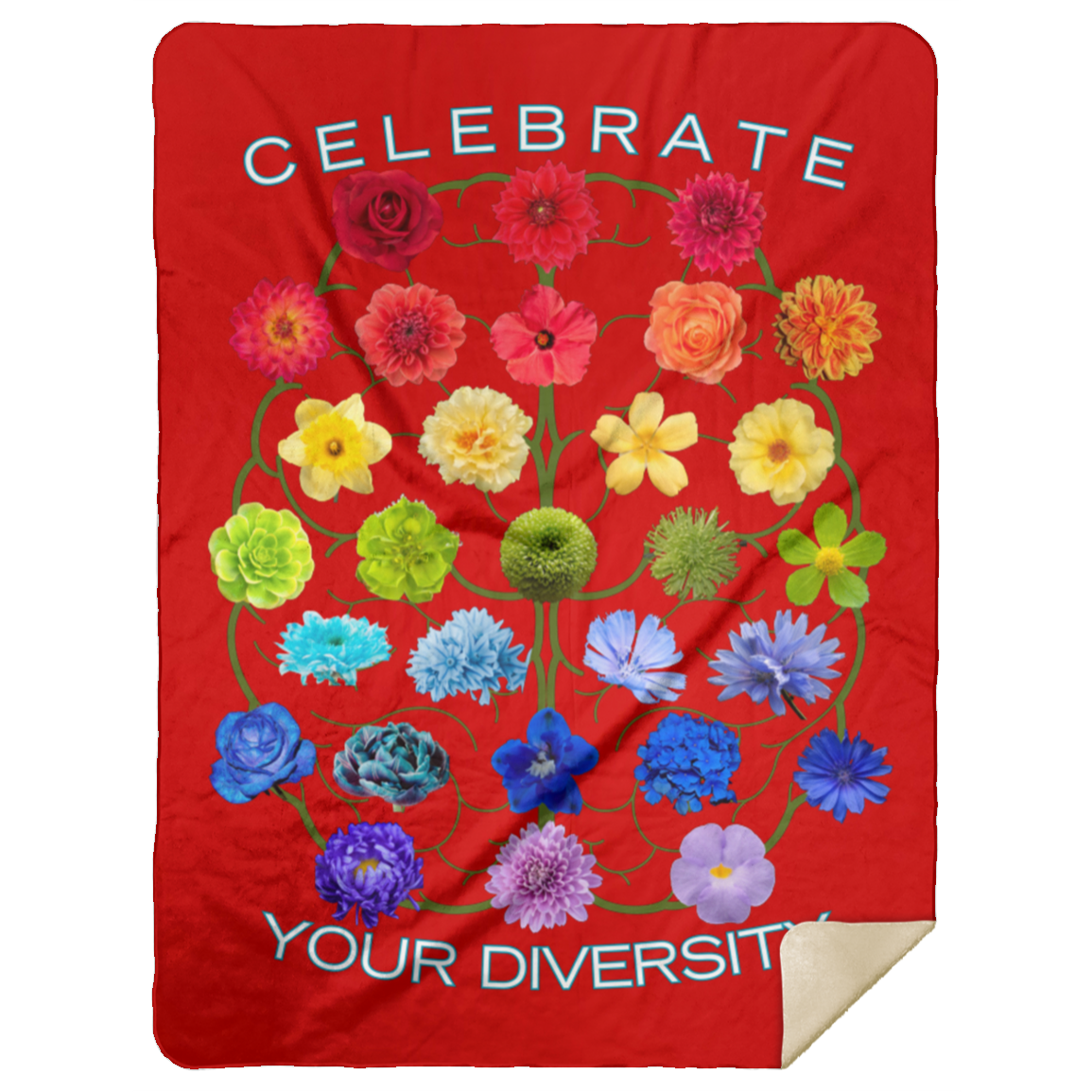 CELEBRATE Your Diversity Sherpa Blanket 60X80