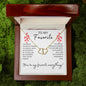 You're My Favorite Everything 10K Solid Gold Everlasting Love Pendant on 14K Gold Filled Chain