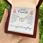 You're My Favorite Everything 10K Solid Gold Everlasting Love Pendant on 14K Gold Filled Chain