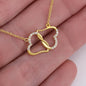You're My Favorite Everything 10K Solid Gold Everlasting Love Pendant on 14K Gold Filled Chain