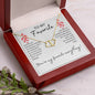You're My Favorite Everything 10K Solid Gold Everlasting Love Pendant on 14K Gold Filled Chain