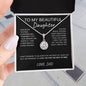 To My Beautiful Daughter Eternal Hope Necklace