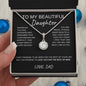 To My Beautiful Daughter Eternal Hope Necklace