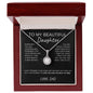 To My Beautiful Daughter Eternal Hope Necklace