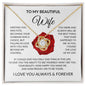 To My Beautiful Wife Love Knot Necklace