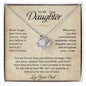 To My Daughter | Love Knot Necklace