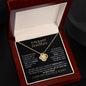 To My Beautiful Soulmate | I Love You, Forever & Always - Love Knot Necklace