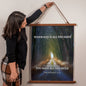 WHEN GOD IS ALL YOU HAVE Wood Framed Tapestry