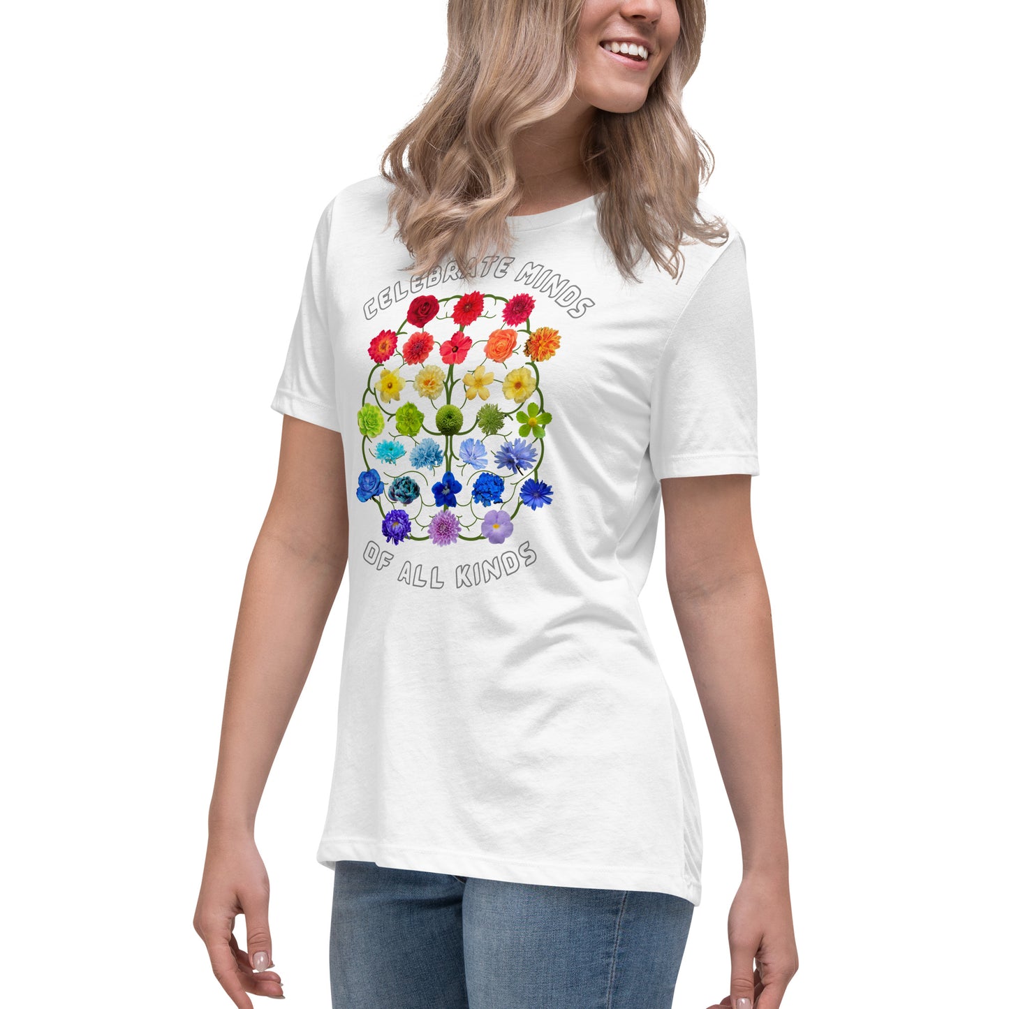 Celebrate Minds Of All Kinds Women's Relaxed T-Shirt