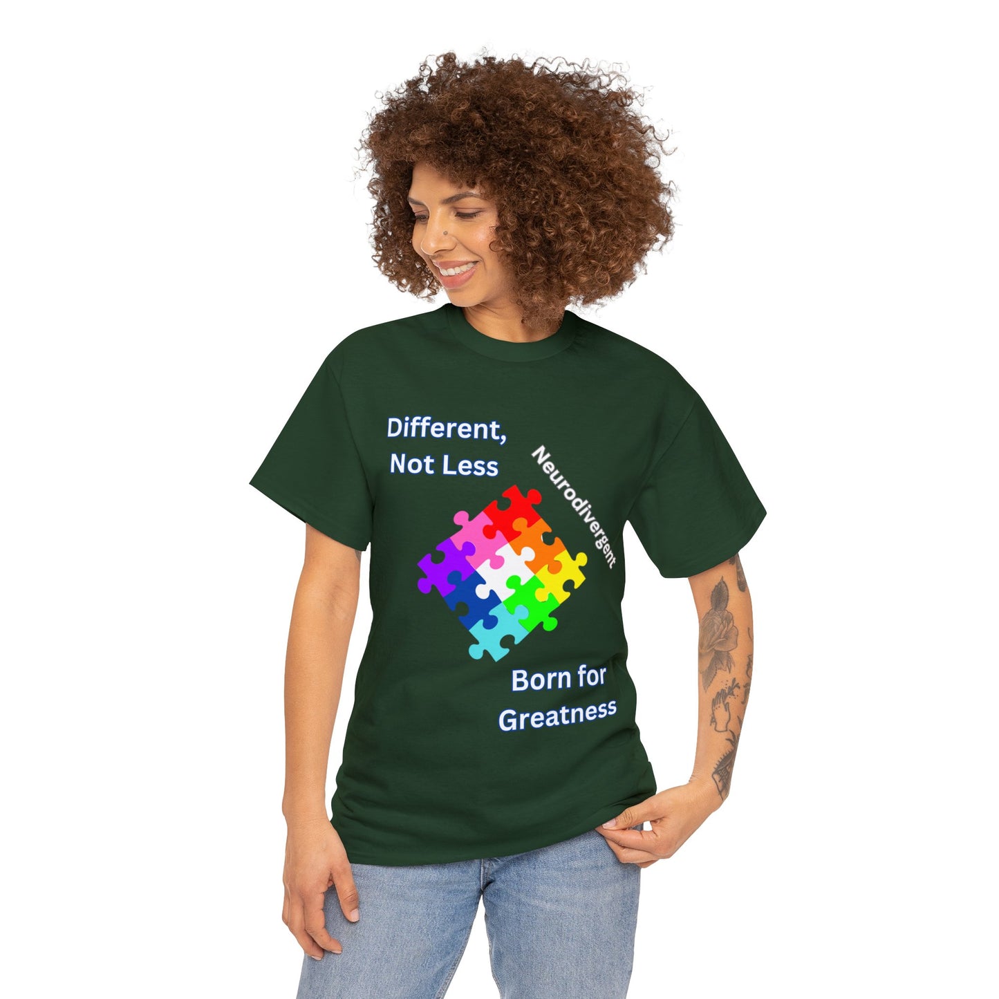 Different Not Less Unisex Heavy Cotton Tee