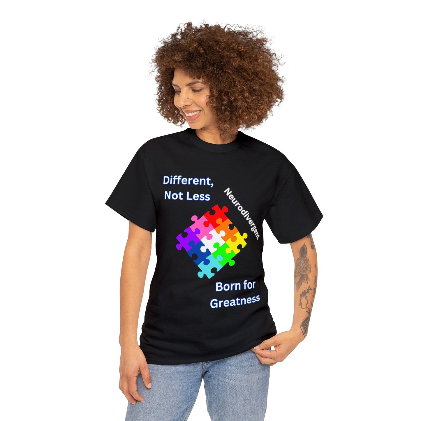 Different Not Less Unisex Heavy Cotton Tee