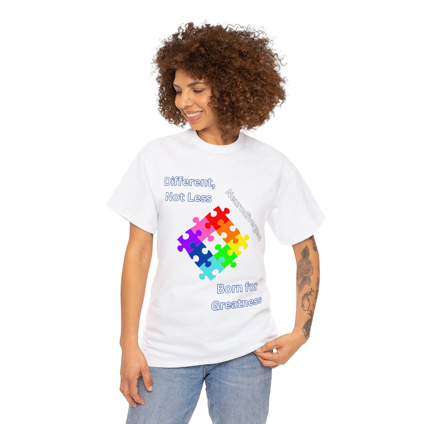 Different Not Less Unisex Heavy Cotton Tee