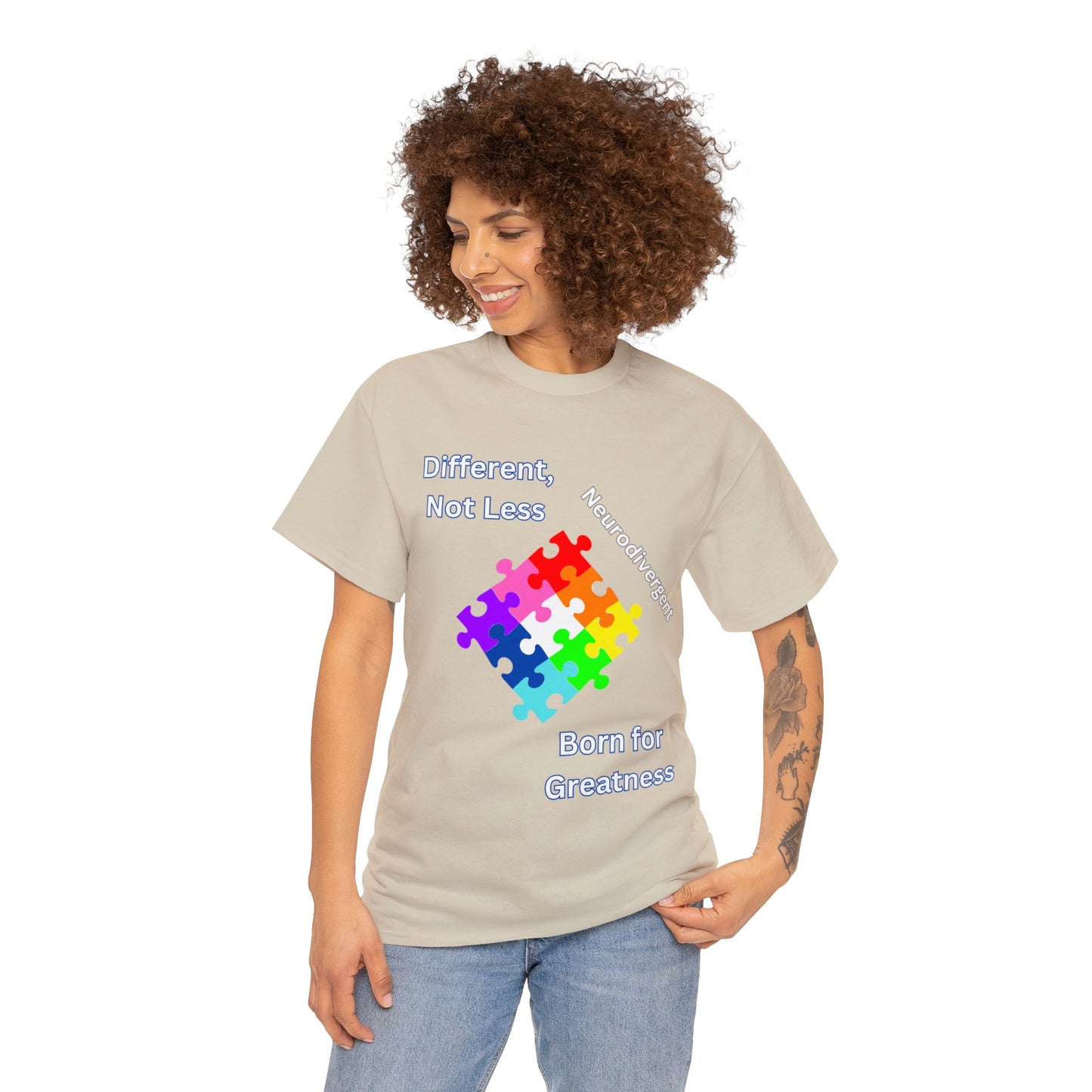 Different Not Less Unisex Heavy Cotton Tee