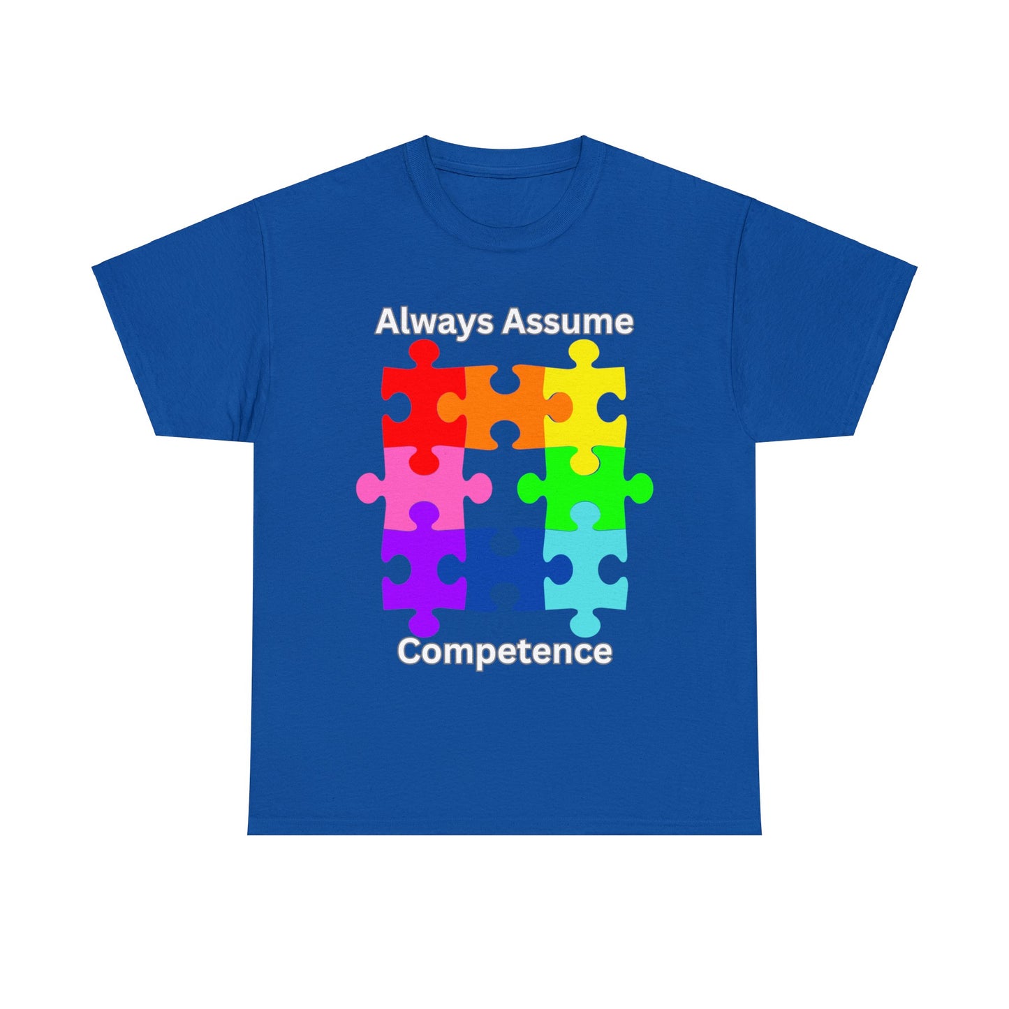 Always Assume Competence Unisex Heavy Cotton Tee