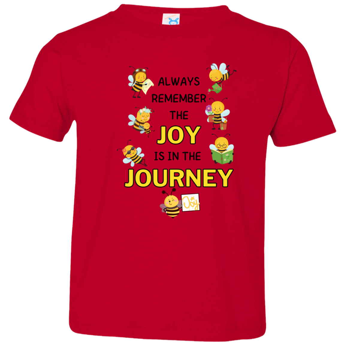 Kids Joy is in the Journey, 4.5 oz !00% Fine Jersey Size 2T - 5/6