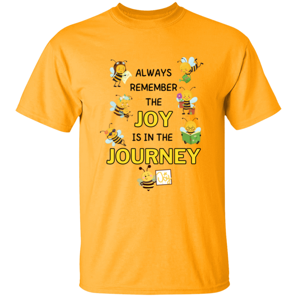 Kids Joy is in the Journey, 5.3 oz !00% Cotton T-shirt, Size YXS - YXL