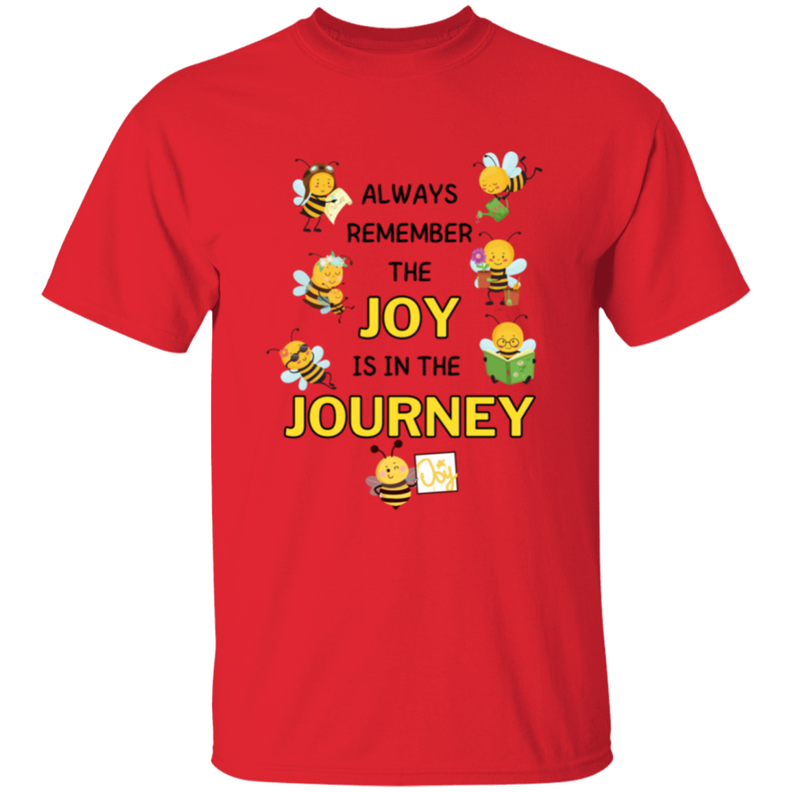 Kids Joy is in the Journey, 5.3 oz !00% Cotton T-shirt, Size YXS - YXL