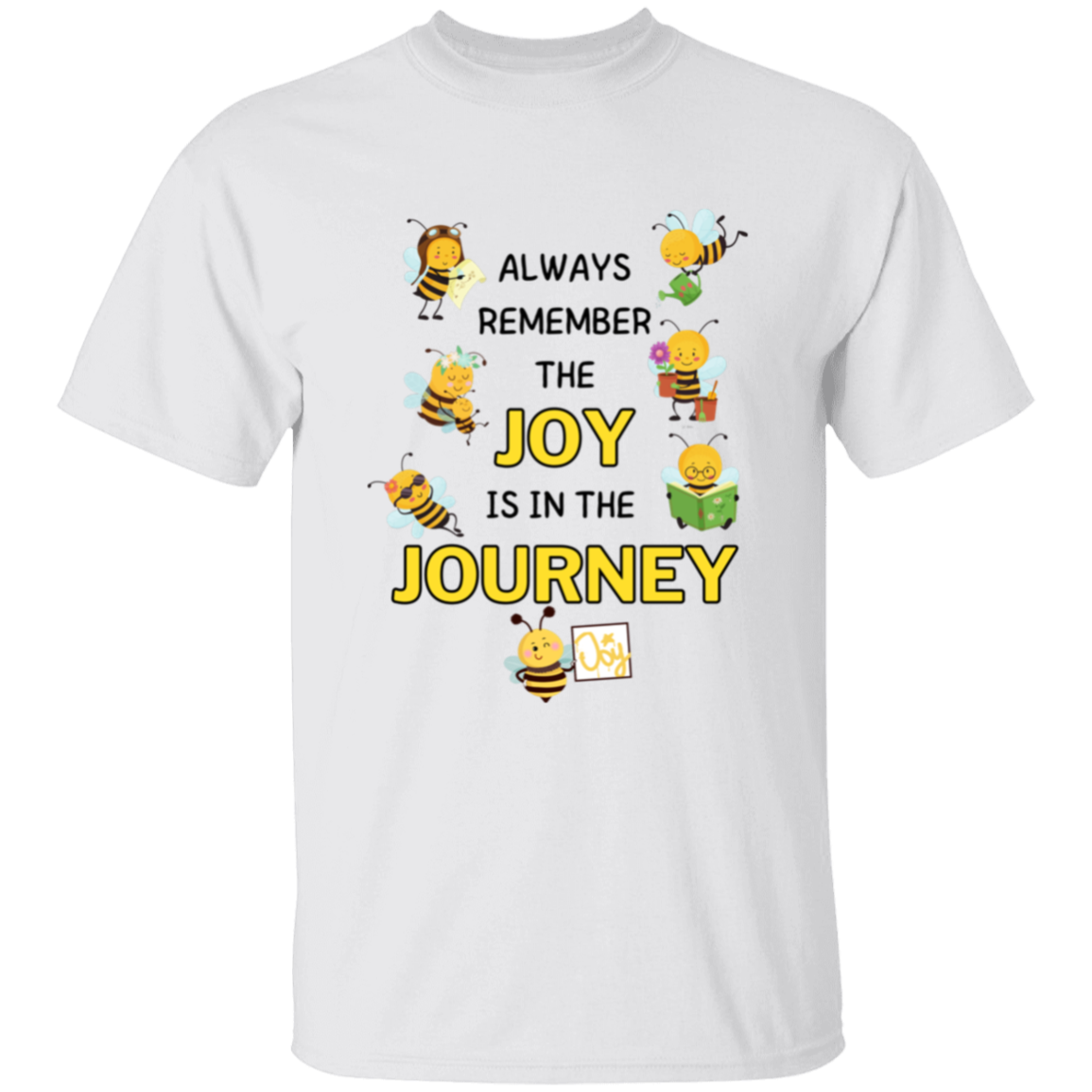 Kids Joy is in the Journey, 5.3 oz !00% Cotton T-shirt, Size YXS - YXL