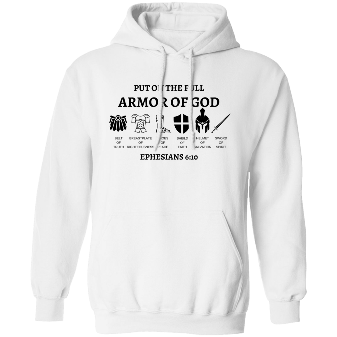 Armor Of GOD Pullover Hoodie S-5XL