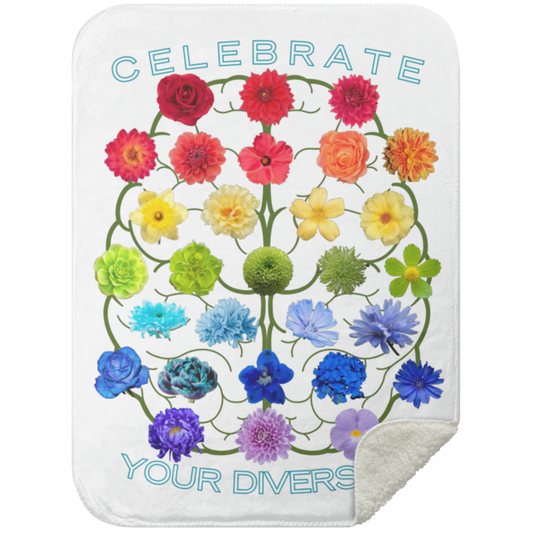 CELEBRATE Your Diversity Sherpa Blanket 30X40