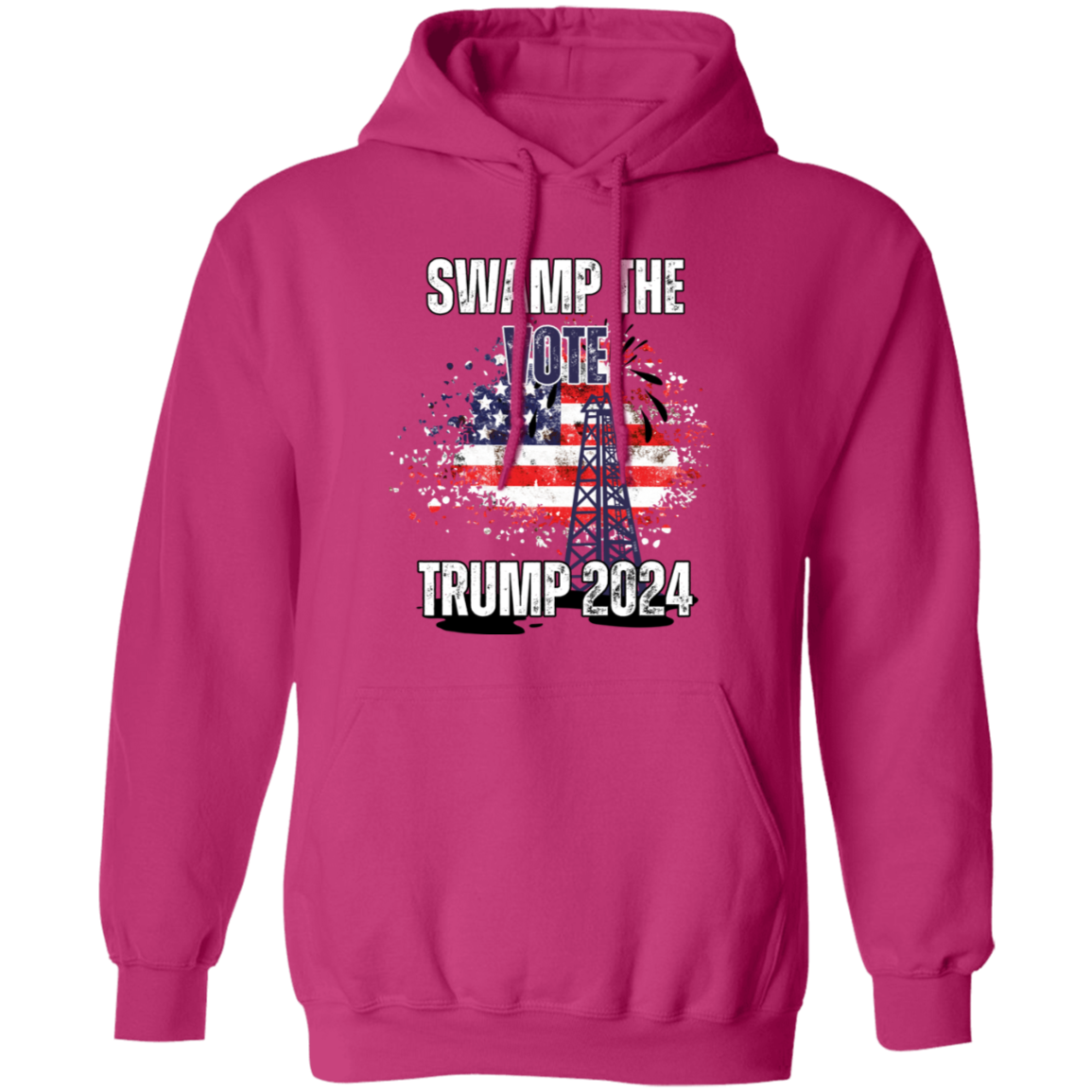 Trump 2024 Swamp the Vote  Hoodie