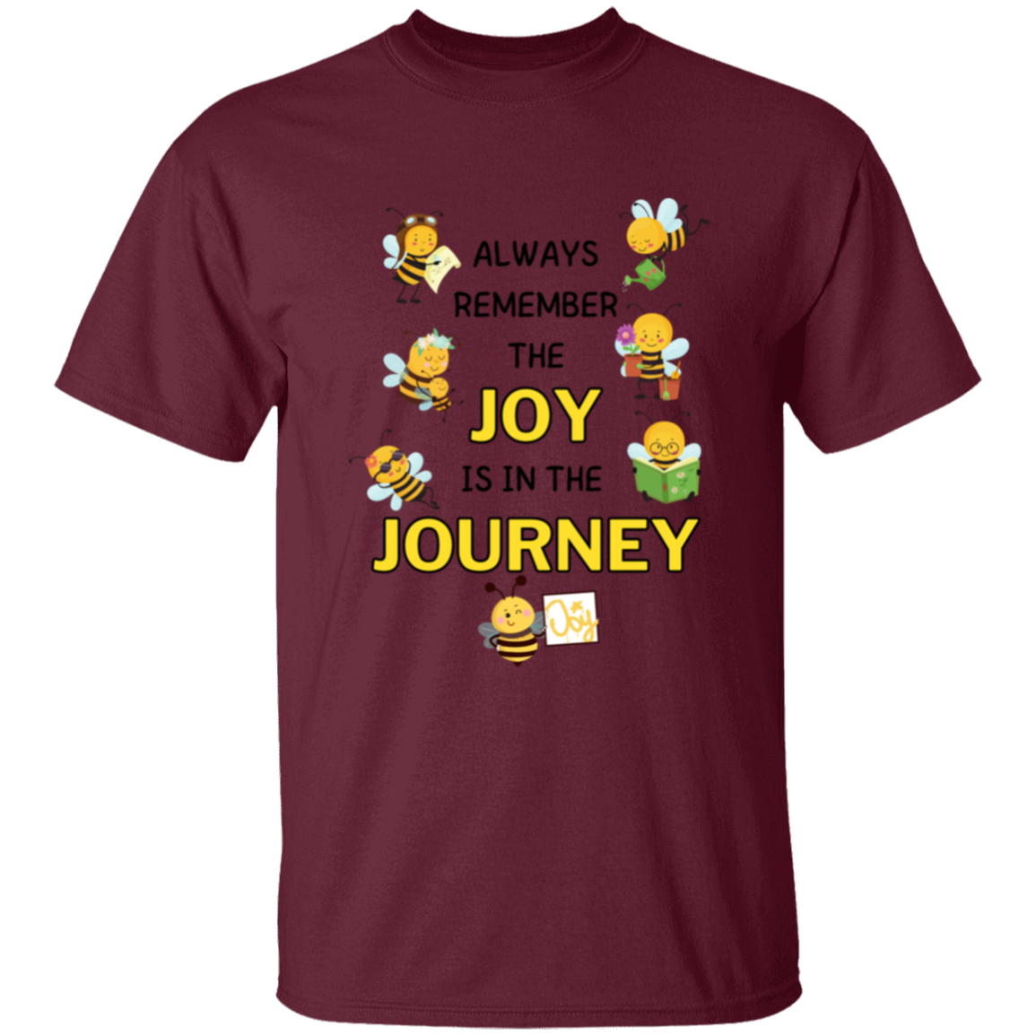 Kids Joy is in the Journey, 5.3 oz !00% Cotton T-shirt, Size YXS - YXL