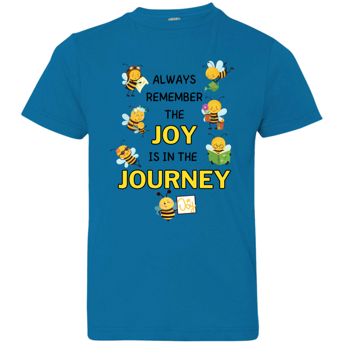 Kids Joy is in the Journey, 4.5 oz 100% Cotton, Size YXS-YXL