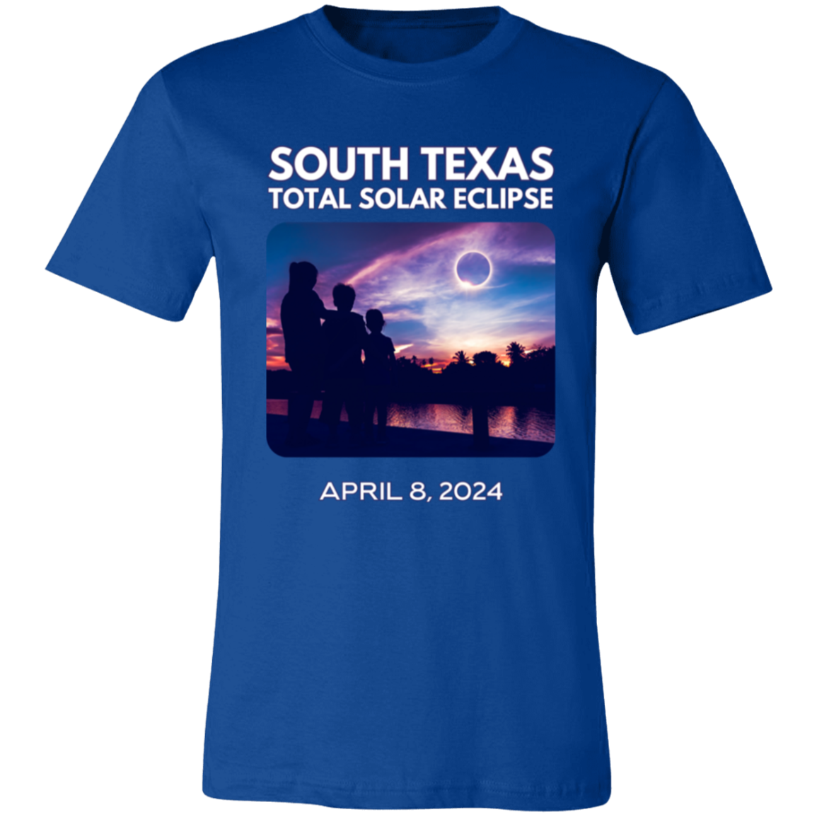 South TX Totality Front & Back Unisex 100% Cotton T-Shirt