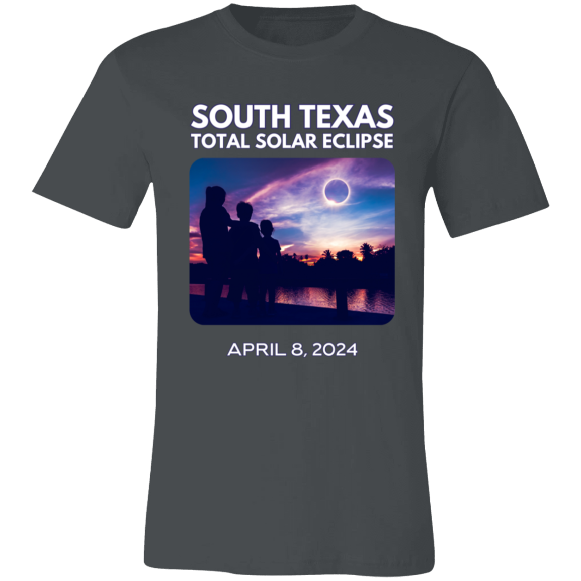 South TX Totality Front & Back Unisex 100% Cotton T-Shirt