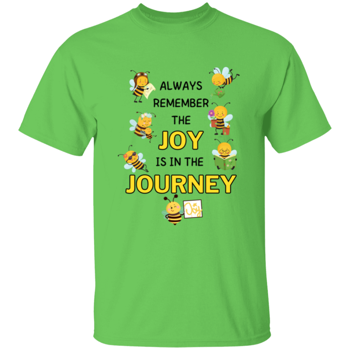 Kids Joy is in the Journey, 5.3 oz !00% Cotton T-shirt, Size YXS - YXL