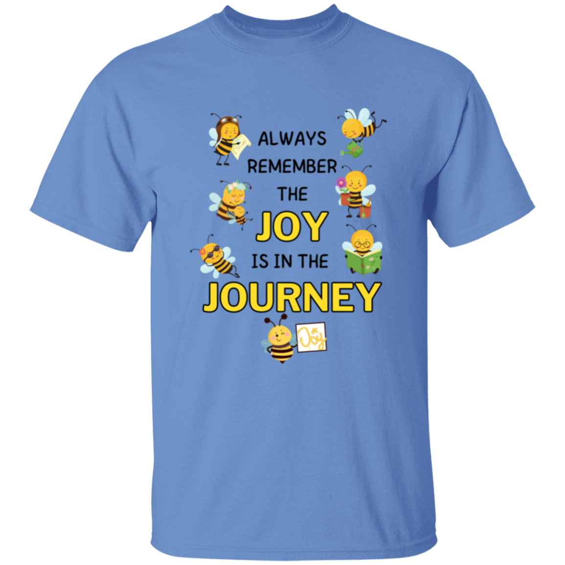 Kids Joy is in the Journey, 5.3 oz !00% Cotton T-shirt, Size YXS - YXL