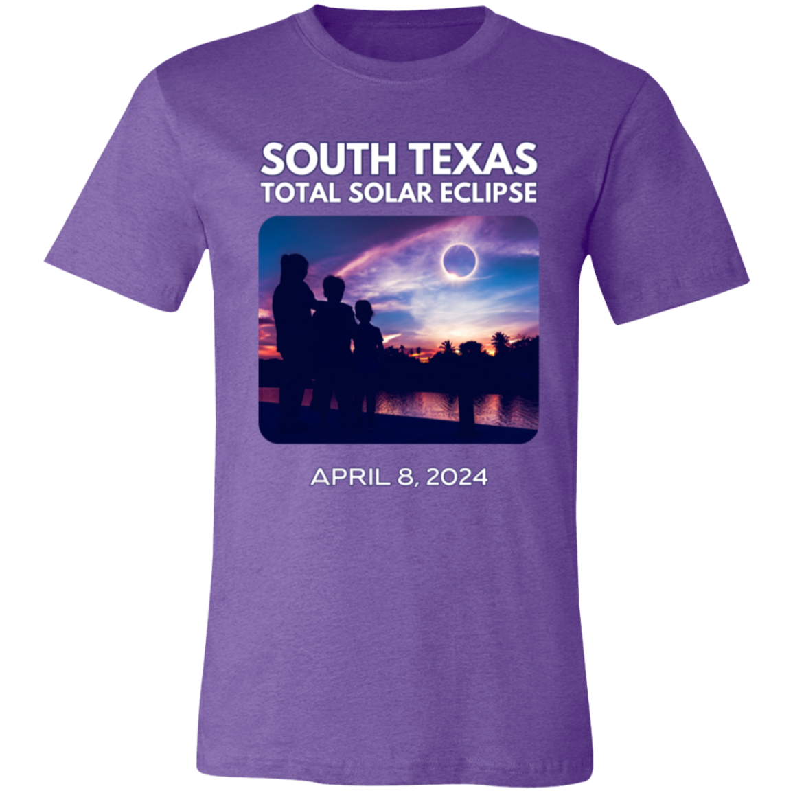 South TX Totality Front & Back Unisex 100% Cotton T-Shirt