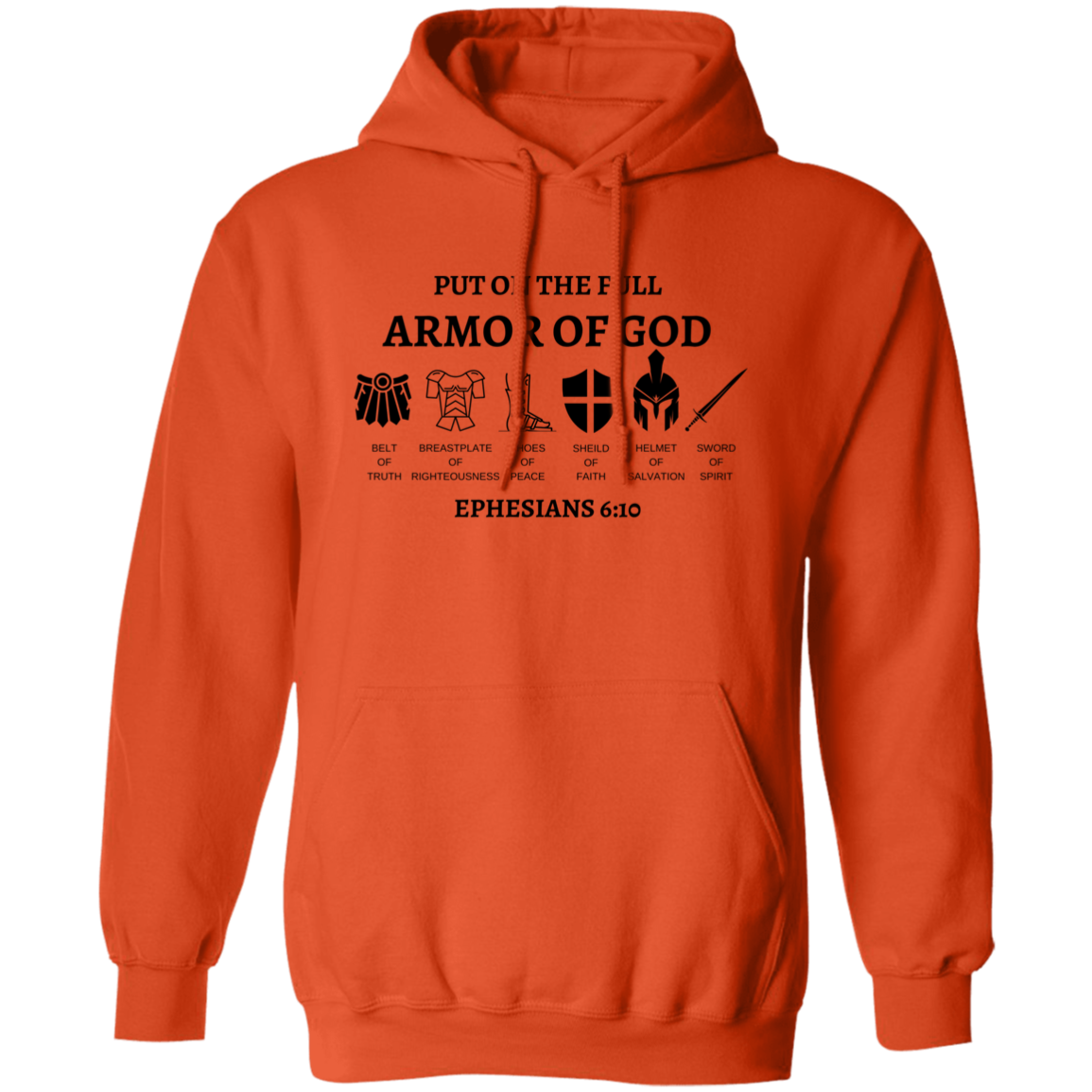 Armor Of GOD Pullover Hoodie S-5XL