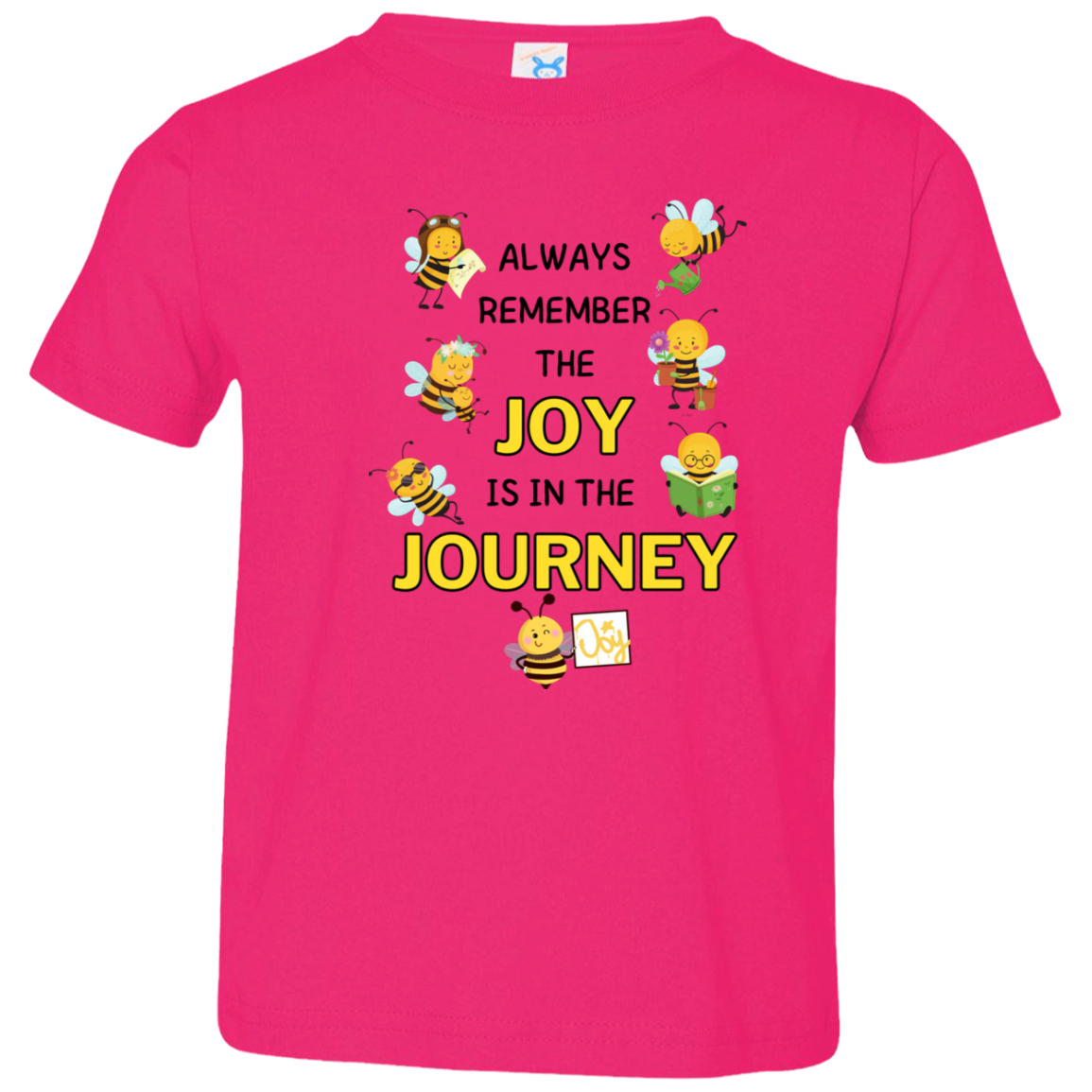 Kids Joy is in the Journey, 4.5 oz !00% Fine Jersey Size 2T - 5/6