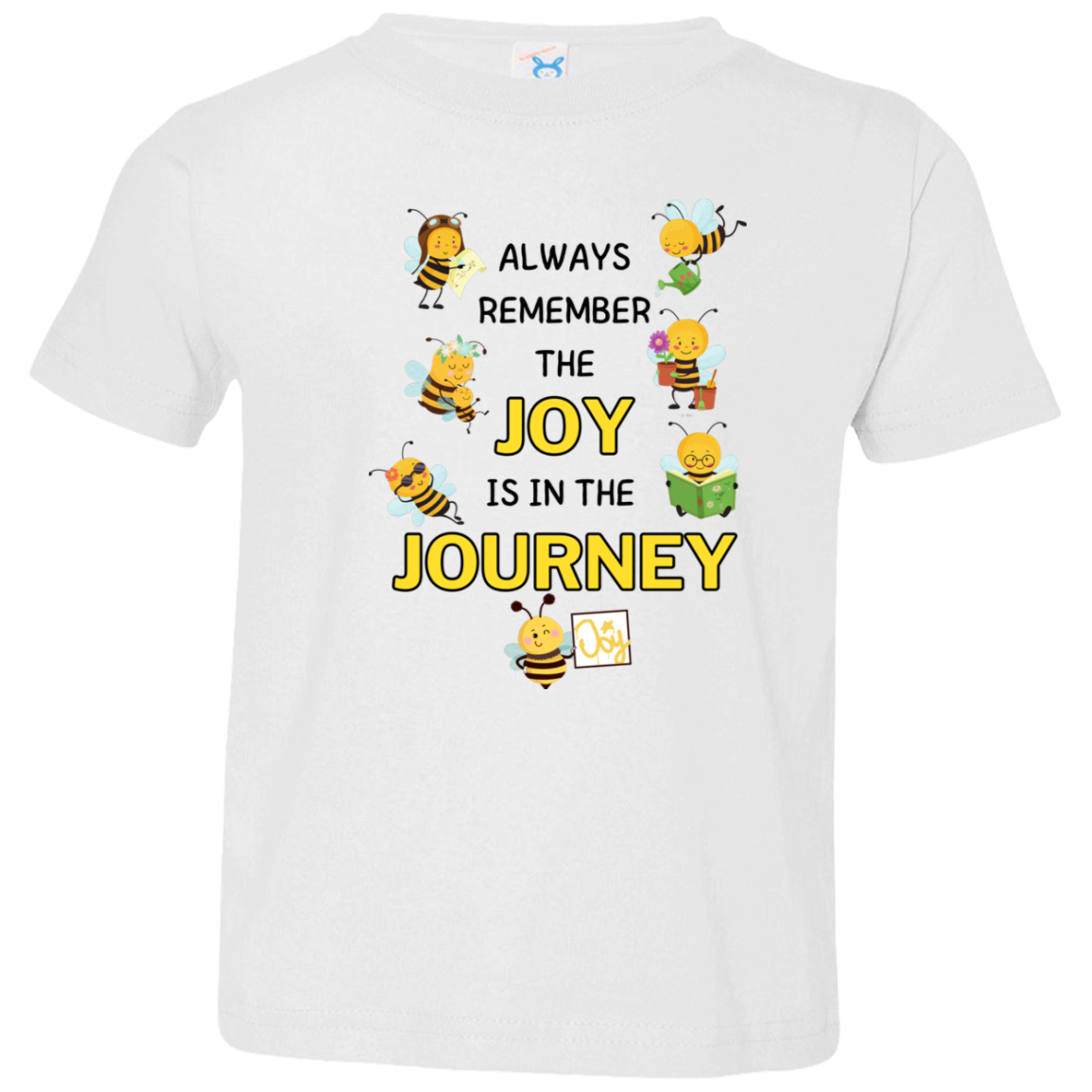 Kids Joy is in the Journey, 4.5 oz !00% Fine Jersey Size 2T - 5/6