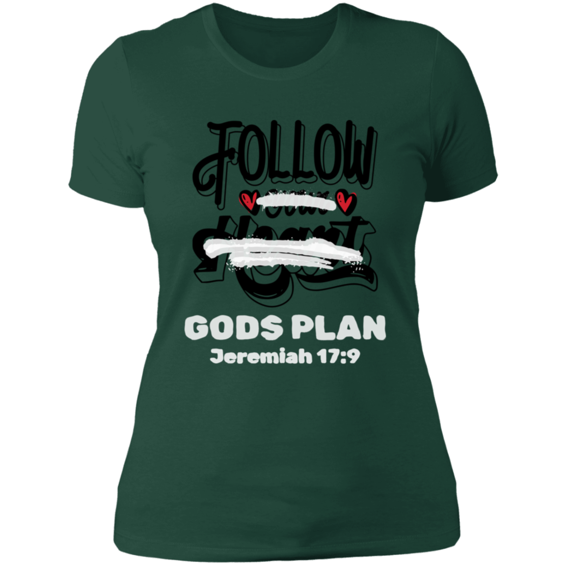 Follow Your Heart Ladies' 4.3 oz. Cotton T-Shirt