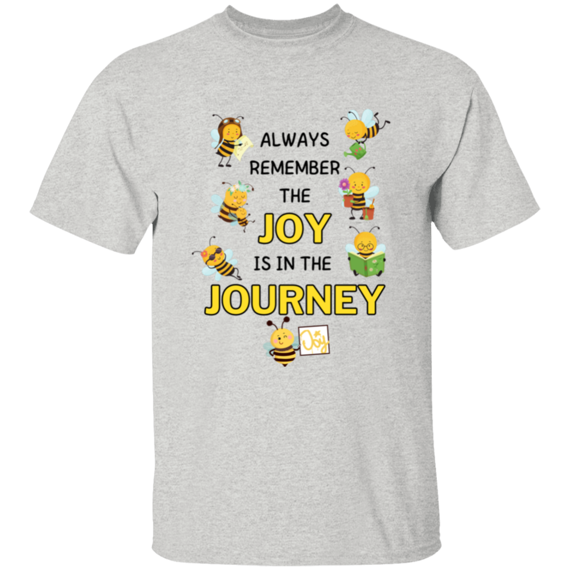 Kids Joy is in the Journey, 5.3 oz !00% Cotton T-shirt, Size YXS - YXL