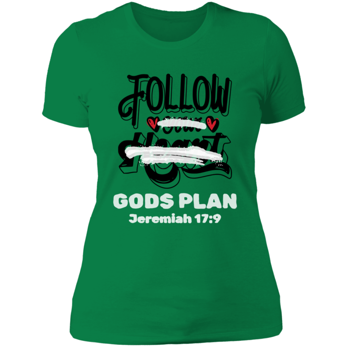 Follow Your Heart Ladies' 4.3 oz. Cotton T-Shirt